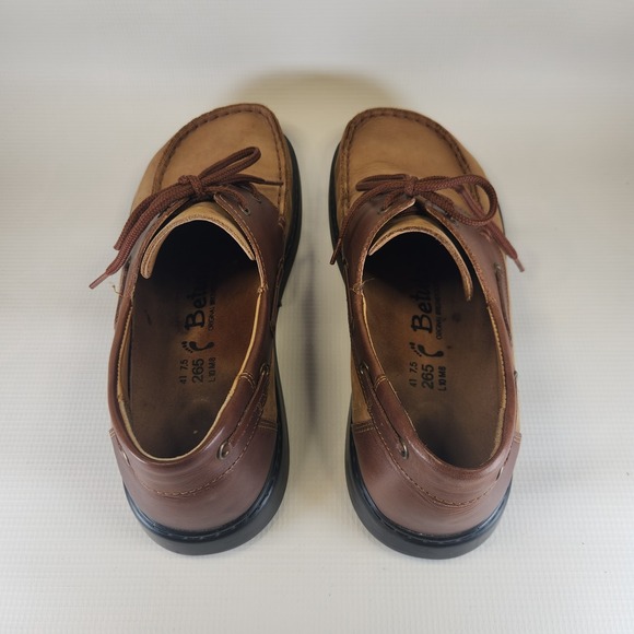 Birkenstock Betula Shoes Mens 8 Brown Boat Shoes Loafer Casual Womens 10 - Picture 8 of 13